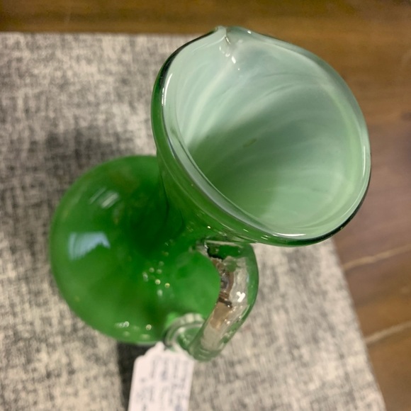 Empoli Vintage Green Handbag-blown Picture/Vase - Picture 2 of 7